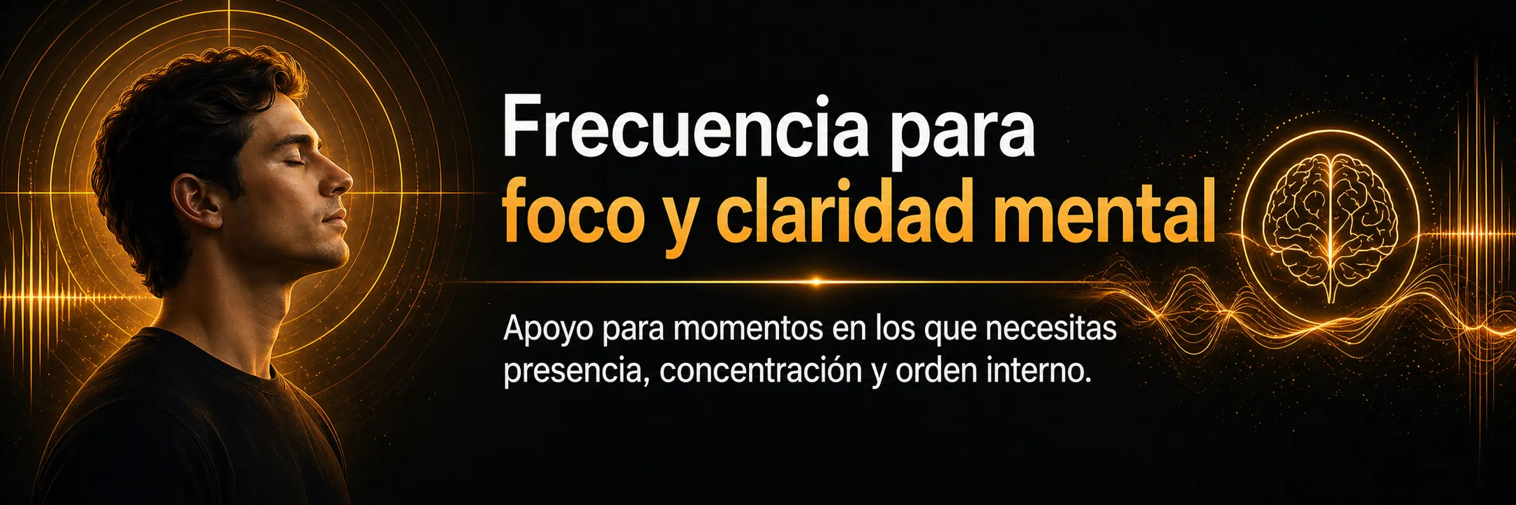 Franja visual de la frecuencia para enfoque y claridad mental