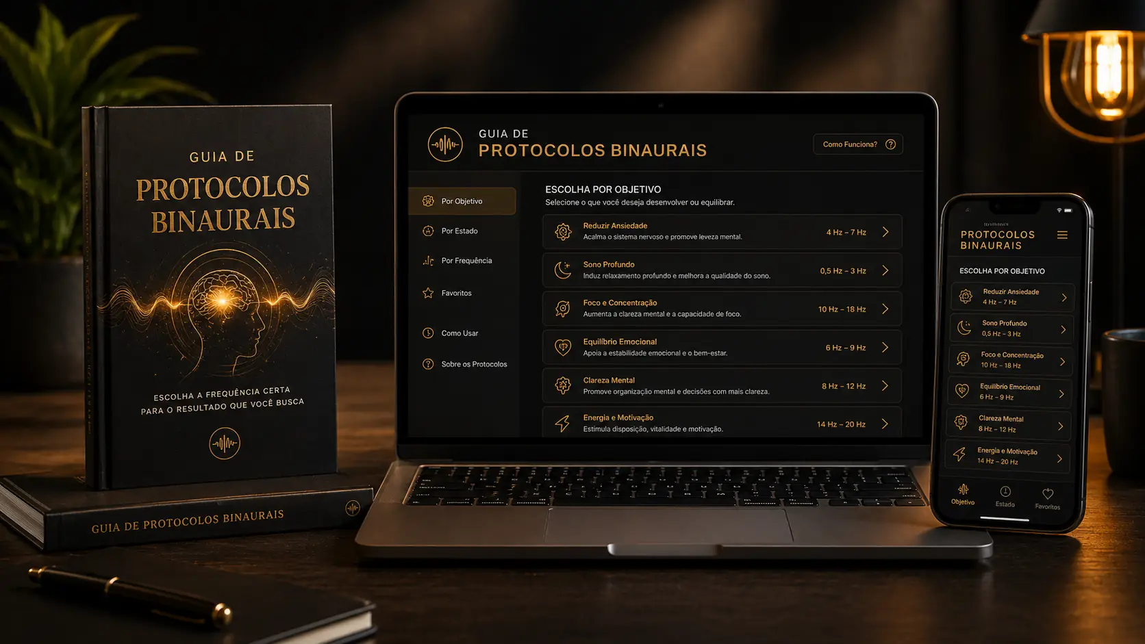 Mockup de la Guía de Protocolos Binaurales